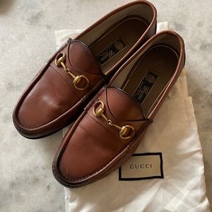 Men's Gucci Leather Horsebit Loafers